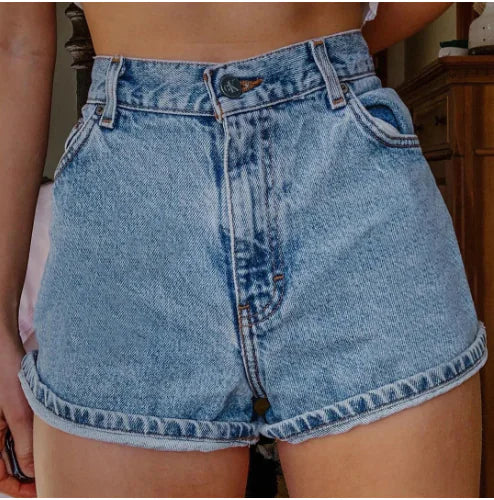 High Waist Fashion Denim Shorts for Women