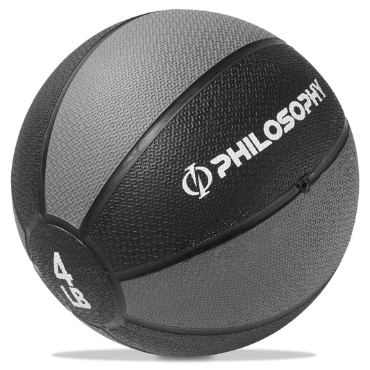 Philosophy Gym Medicine Ball 4 LB - Weighted Fitness Non-Slip Ball