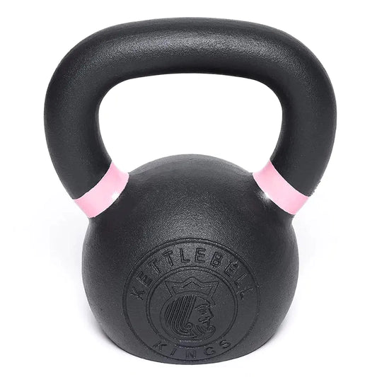 Kettlebell Kings Powder Coated Kettlebells Weight 8KG - Hand weights Workout Gym Equipment and Strength Training Sets for Women and Men - Weights Set for Home Gym (4-48KG)