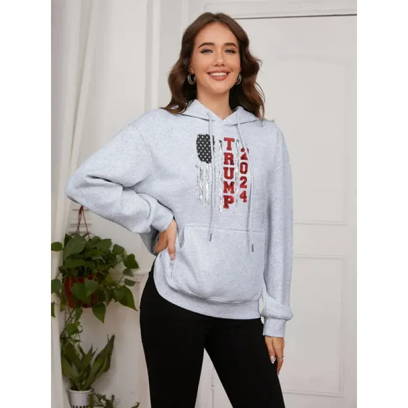 Thermal Printed Pullover Hoodie