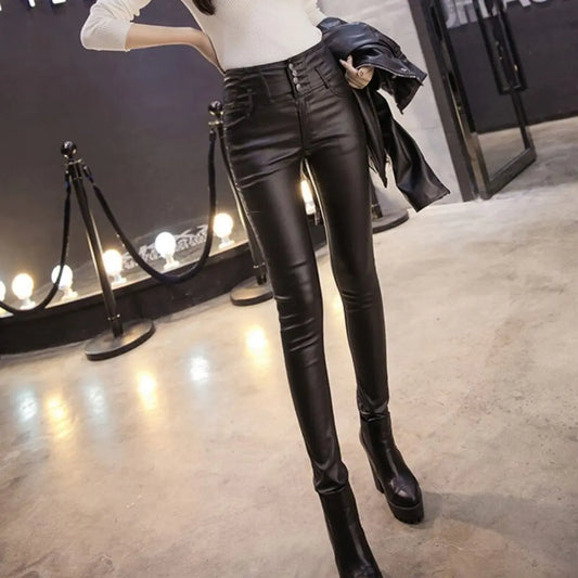 Thin Large Pencil Pants for Outer Wear
