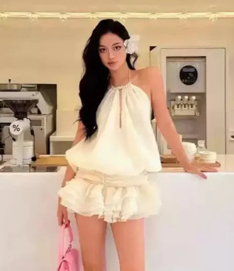 Pure Desire Halter & Bubble Skirt Set