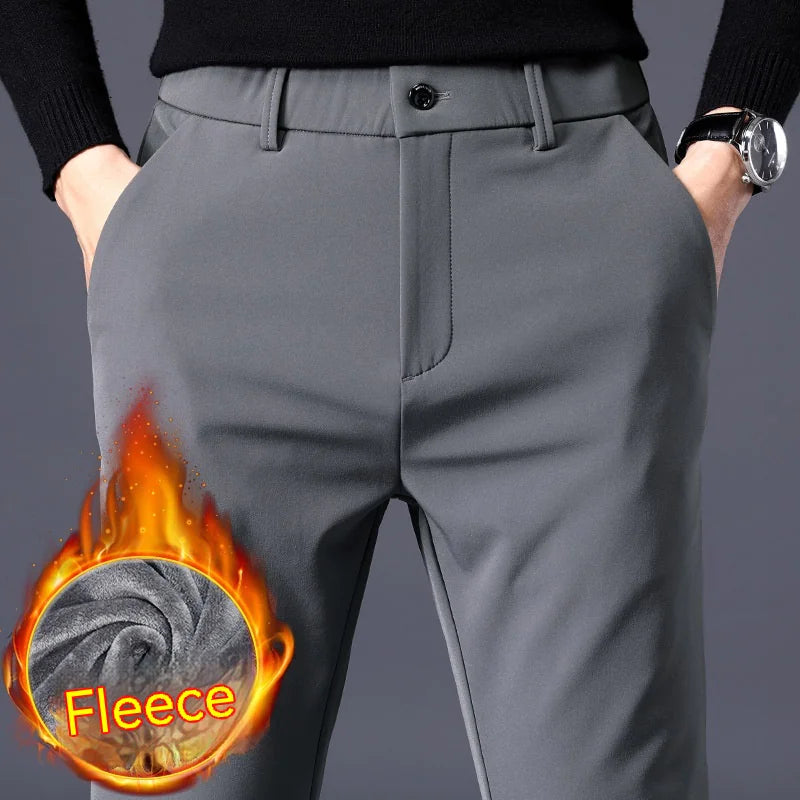 Men's Fleece-Lined Slim Pants