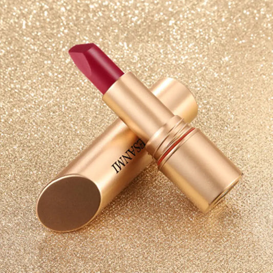 Non-Stick Lipstick in Spiral Gold Tube - Long-Lasting