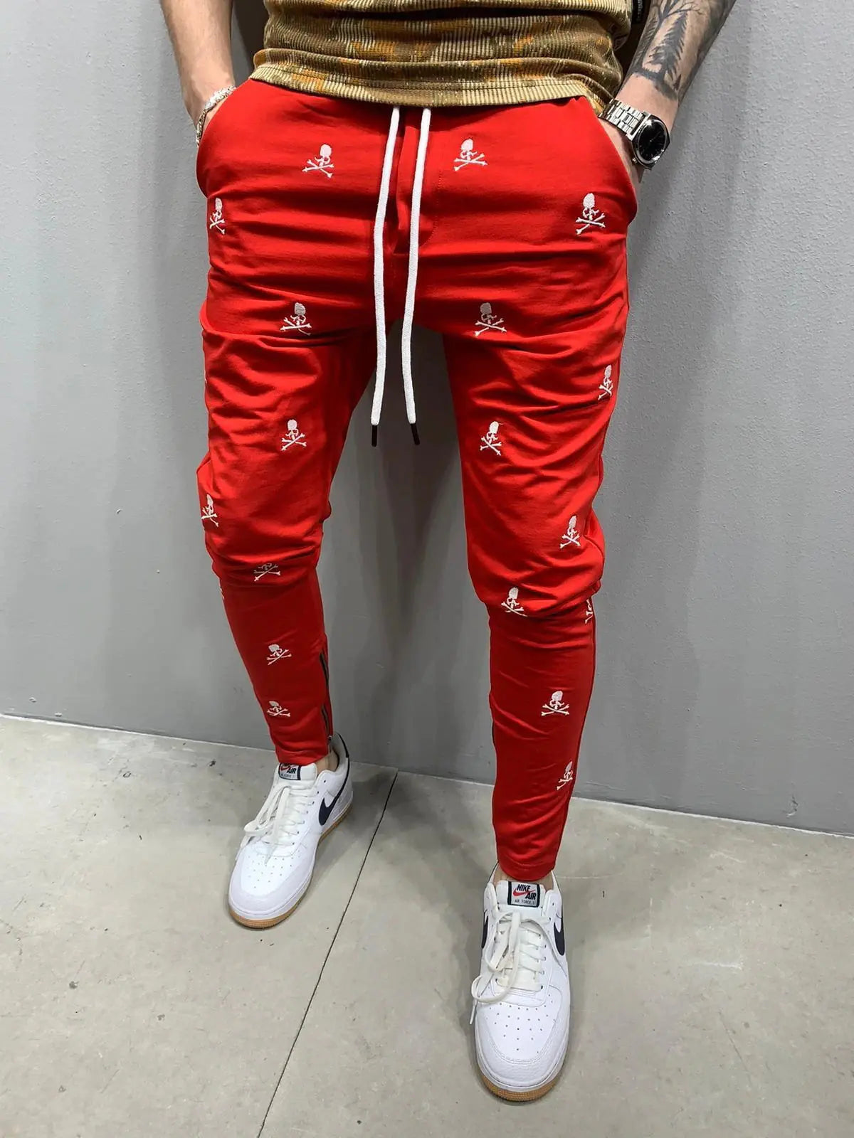 Men's Fitness Sweatpants in Hip Hop Color Design