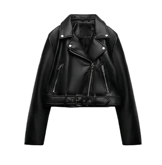 Women's Chic PU Leather Jacket