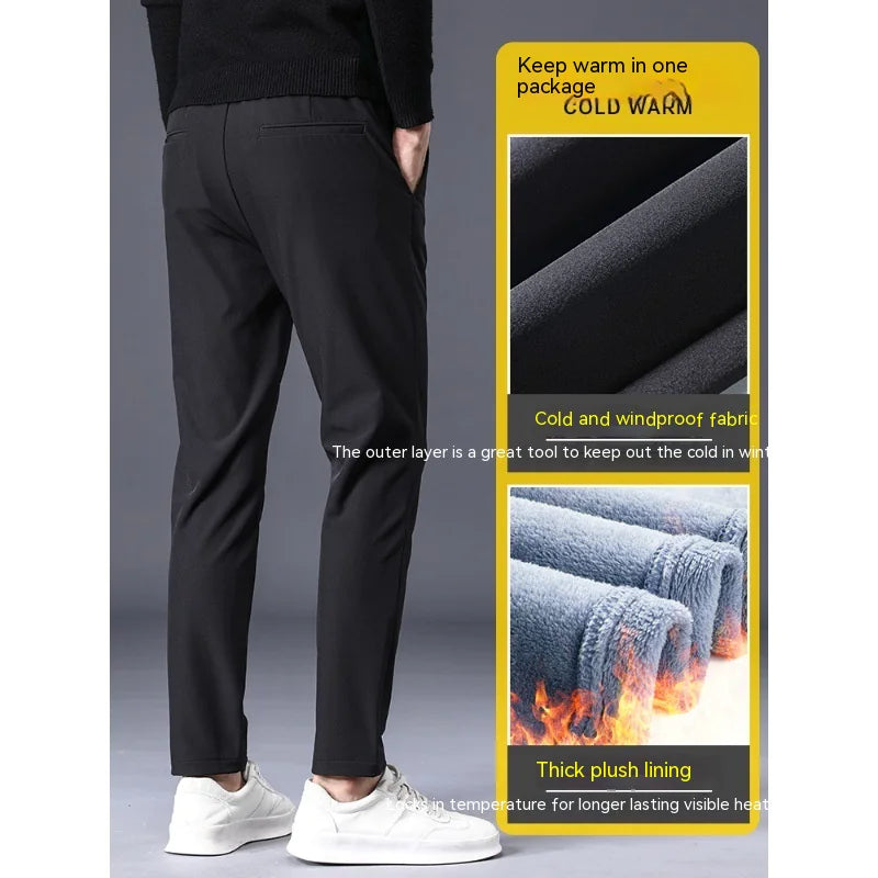 Men's Fleece-Lined Slim Pants