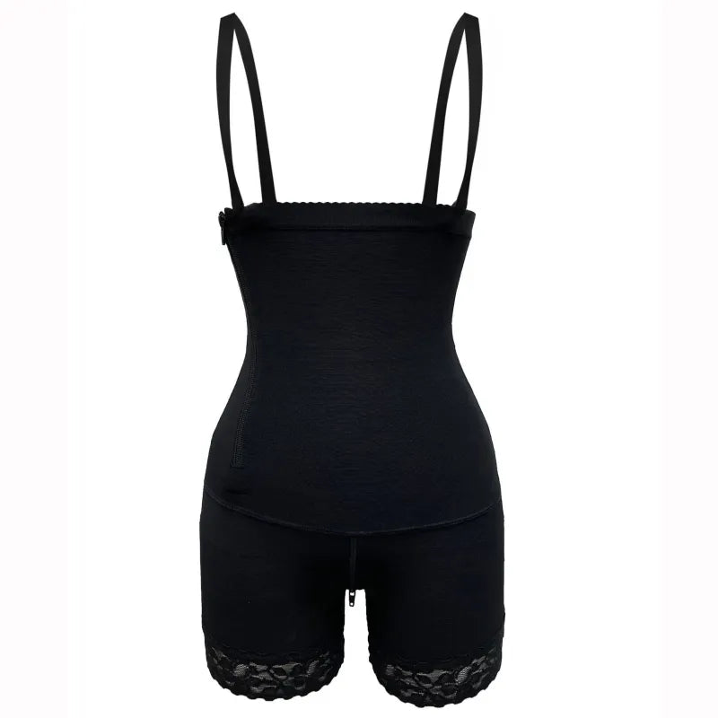 Black Women's Belly And Hip Lift One-piece Shapewear