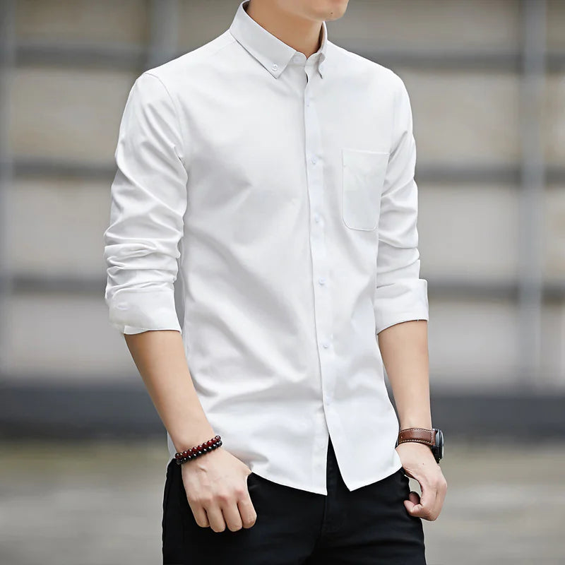 Modern Slim Lapel Long Sleeve