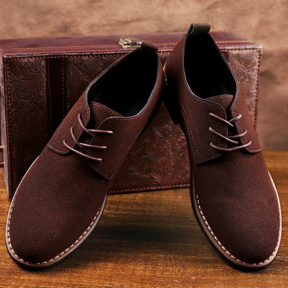 Men's Leather Sneakers and PU Suede Shoes (Large Size)