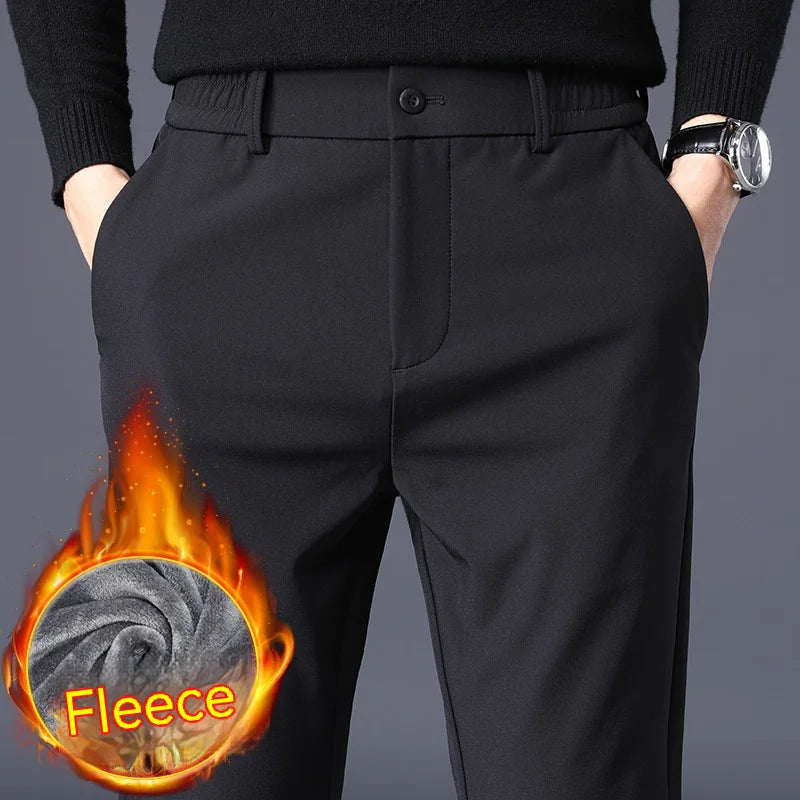 Men's Fleece-Lined Slim Pants