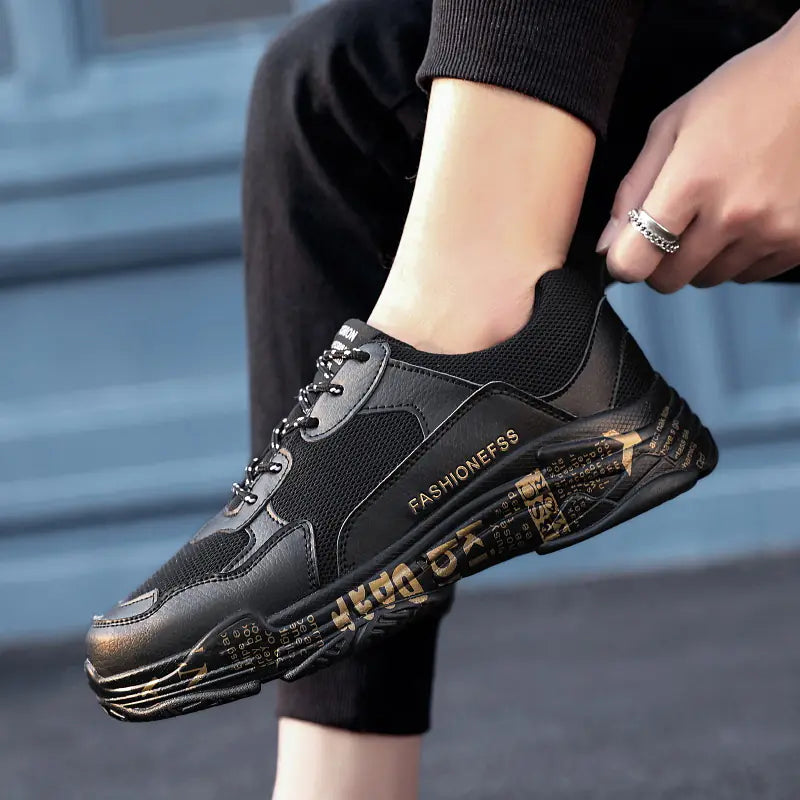 Men's Summer Breathable Casual Sneakers - Korean Style