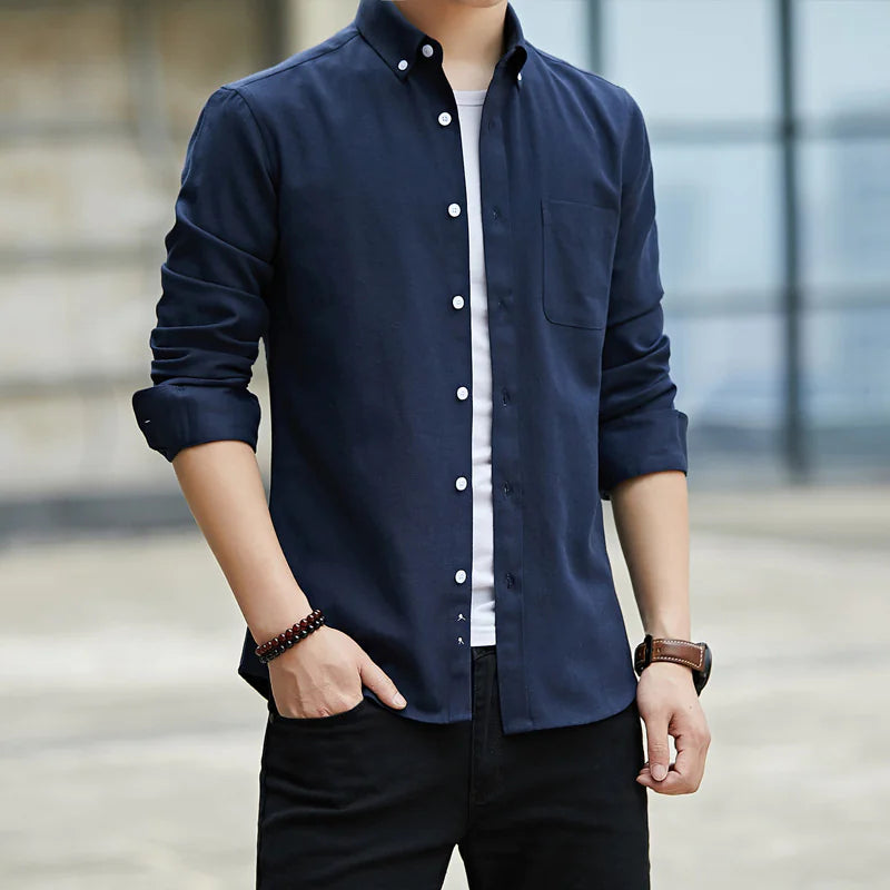 Modern Slim Lapel Long Sleeve