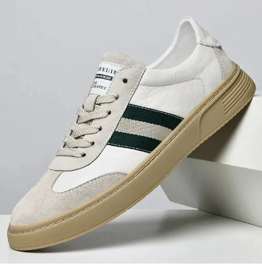 Men's Leather Sneakers Forest - 2023 New Casual Style (One Pair)