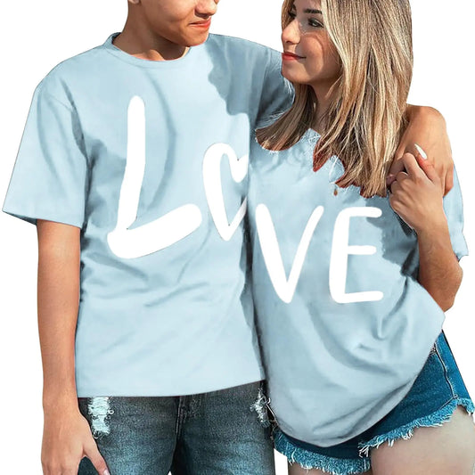 Universal Couples Shirts Relationship Shirts His and Her Pajamas Short Sets for Men Matching Pajamas Couples Romper Matching Polo Shirts Couples Bf Gf Stuff Matching(MenLight BlueXX-Large)