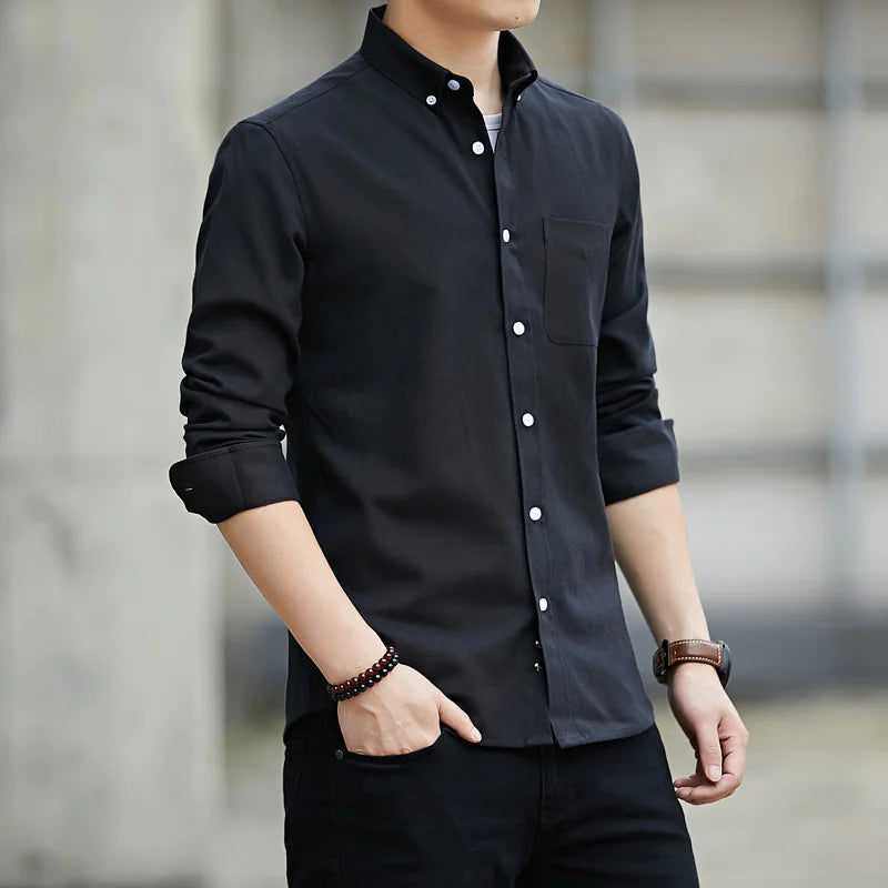 Modern Slim Lapel Long Sleeve